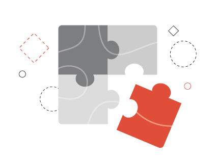 Unione puzzle per integrazione software gestionali con piattaforma Ecommerce